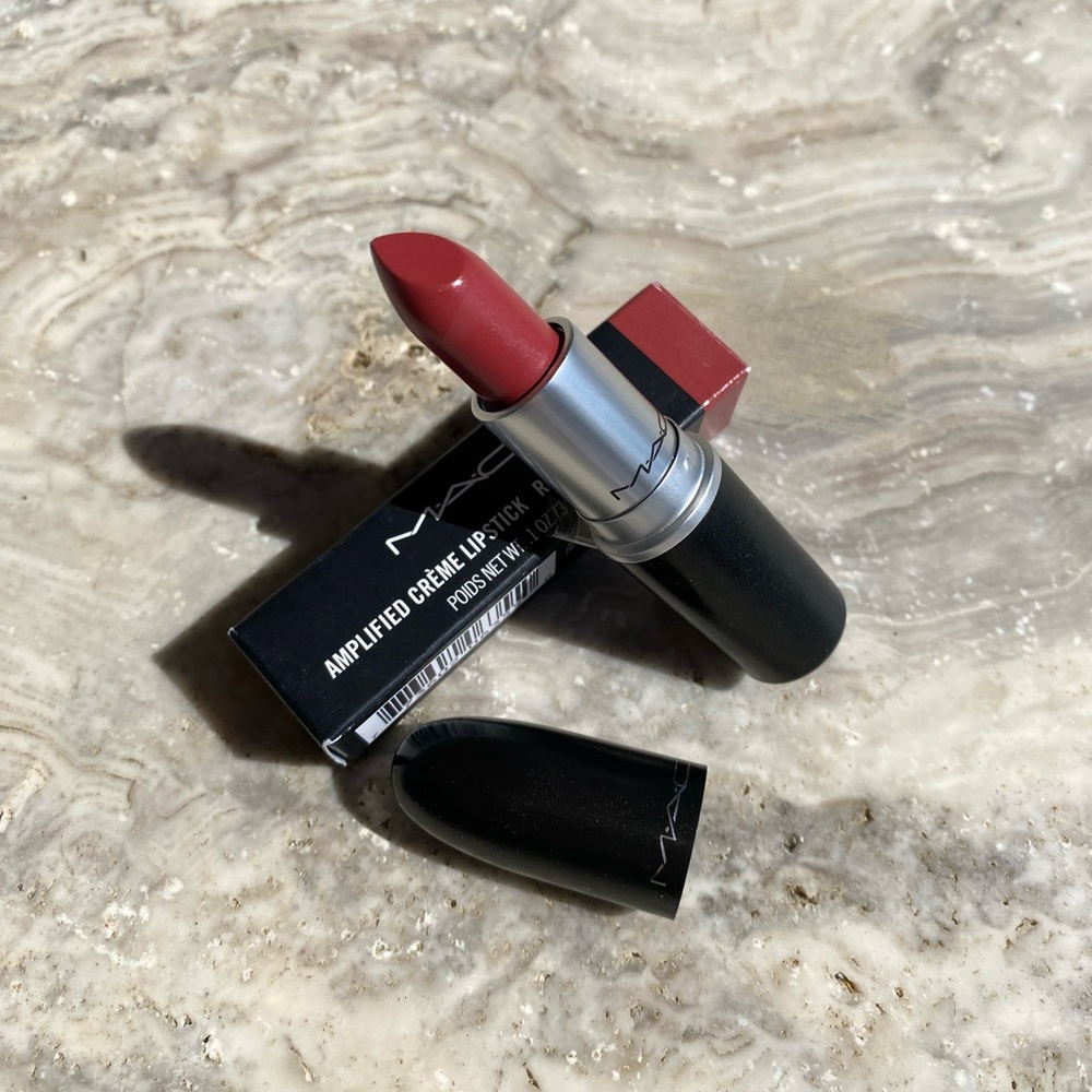 MAC Amplified Crème Lipstick Shade BRICK-O-LA 102 Full Size 3g/0.1oz New